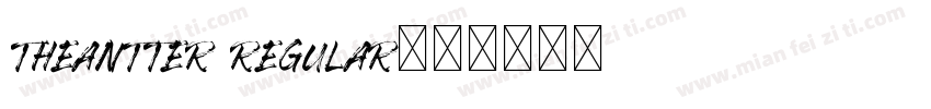 TheAntter Regular字体转换